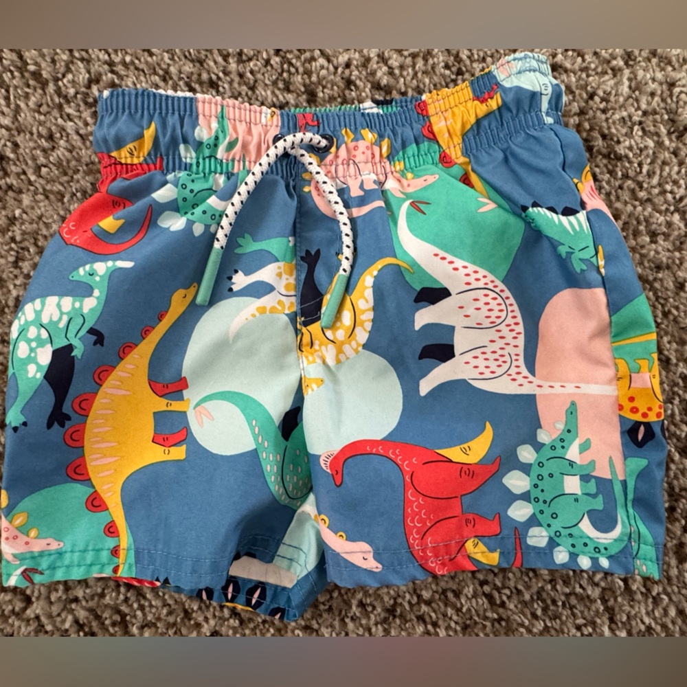 Cat & Jack Multicolor Dinosaur Print Shorts